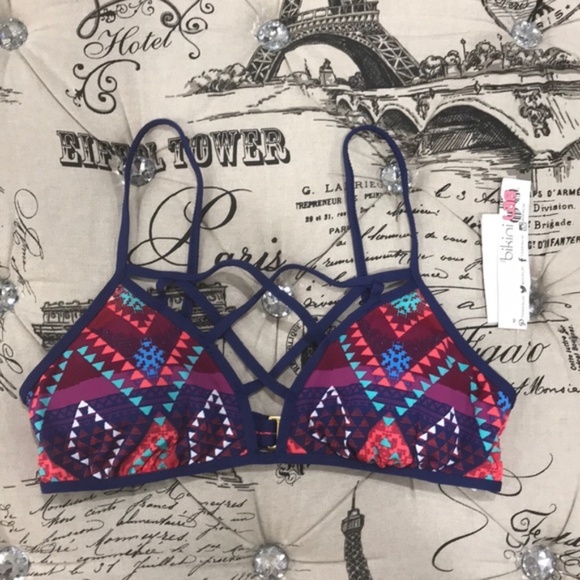 Bikini Lab Junior's Girls Sun Bralette Top - Picture 3 of 6